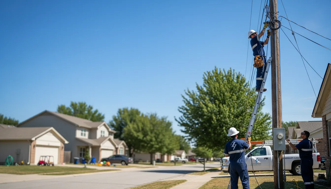 Residential electrician providing installation services in Cassville, PA